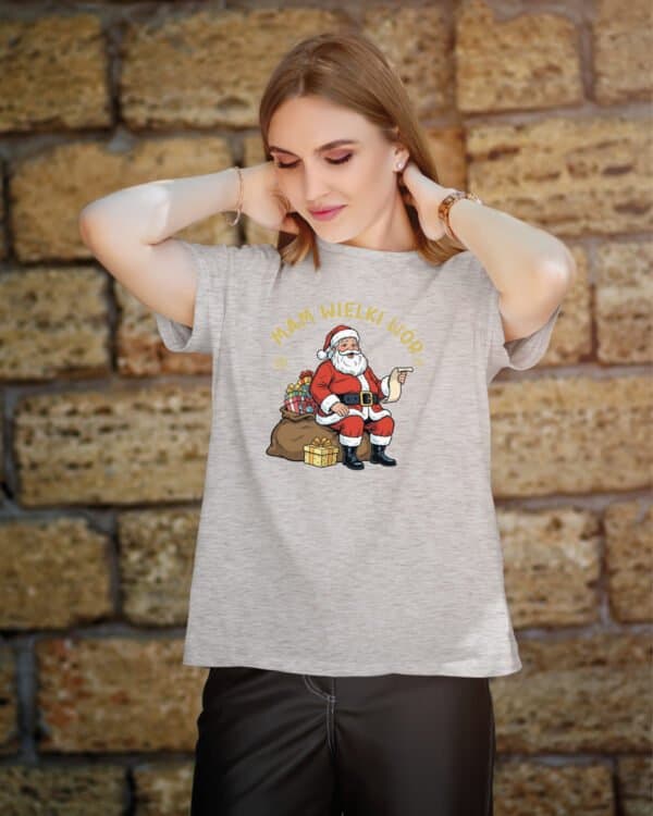 TL1468 Tshirt Hoodie Sweater SIM5 Koszulka Świąteczna Mikołaj Śmieszna Prezenty