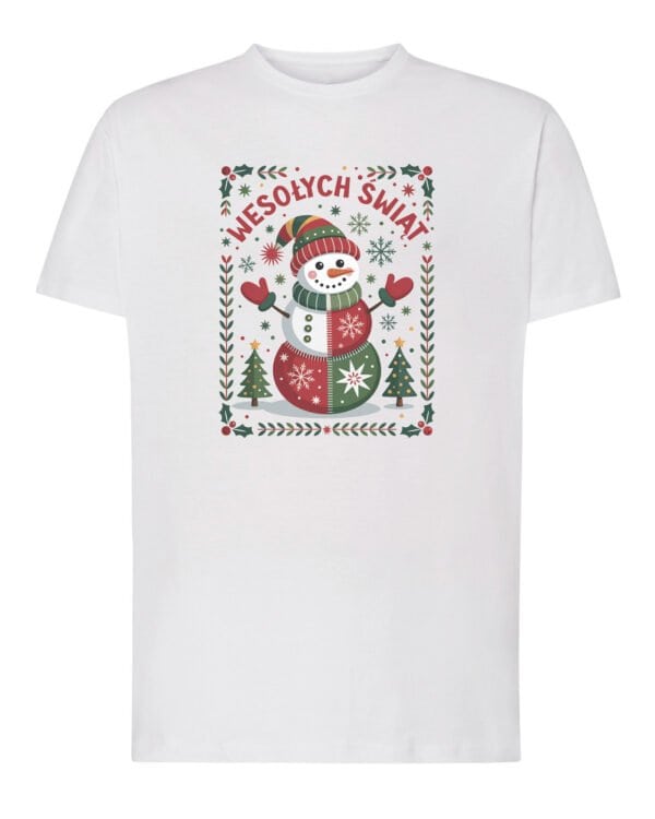 TL1469 Tshirt Hoodie Sweater SIM Koszulka Świąteczna Wesołych Świąt Bałwanek