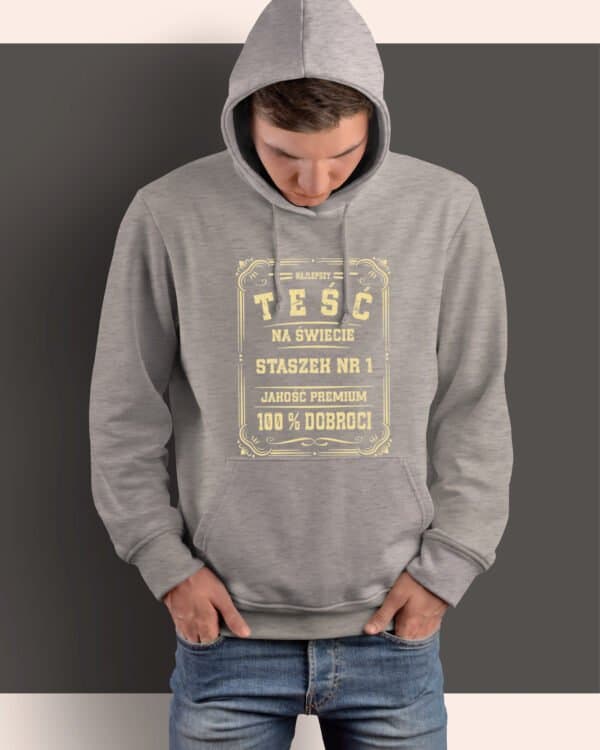 TL1477 Tshirt Hoodie Sweater SIM15 Bluza z kapturem dla Teścia <br>Personalizowana Numer 1