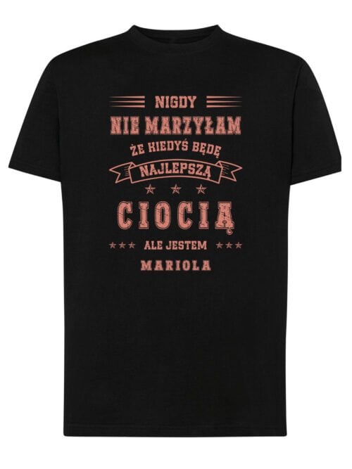 TL1479 Tshirt Hoodie Sweater SIM7 Koszulka dla Cioci Personalizowana Najlepsza na Świecie
