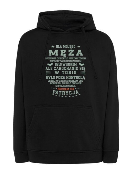 TL1481 Tshirt Hoodie Sweater SIM10 Bluza z kapturem dla Męża Personalizowana od Żony