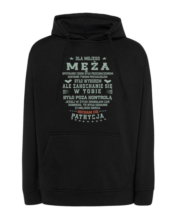 TL1481 Tshirt Hoodie Sweater SIM10 Bluza z kapturem dla Męża Personalizowana od Żony