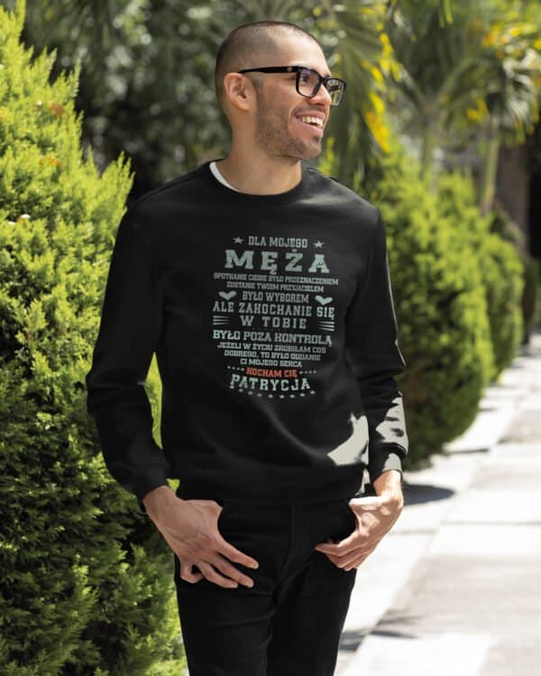 TL1481 Tshirt Hoodie Sweater SIM21 Bluza bez kaptura <br>Dla Męża Personalizowana od Żony