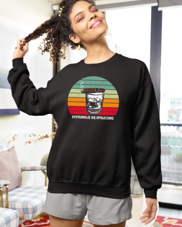 TL1484 Tshirt Hoodie Sweater SIM20 Bluza bez kaptura <br>Whisky Cygaro Vintage