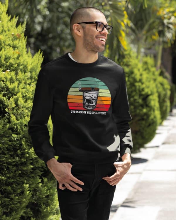 TL1484 Tshirt Hoodie Sweater SIM21 Bluza bez kaptura <br>Whisky Cygaro Vintage