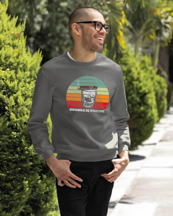 TL1484 Tshirt Hoodie Sweater SIM24 Bluza bez kaptura <br>Whisky Cygaro Vintage