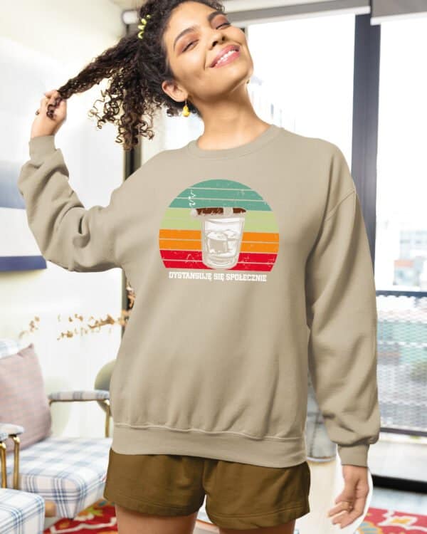 TL1484 Tshirt Hoodie Sweater SIM29 Bluza bez kaptura <br>Whisky Cygaro Vintage