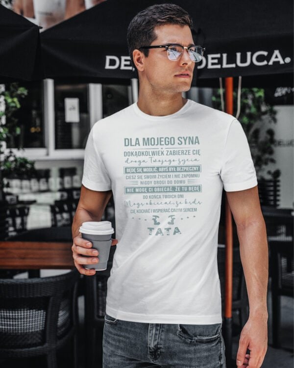 TL1485B Tshirt Hoodie Sweater SIM3 Koszulka dla Syna <br>Miłość Rodzica Personalizowana