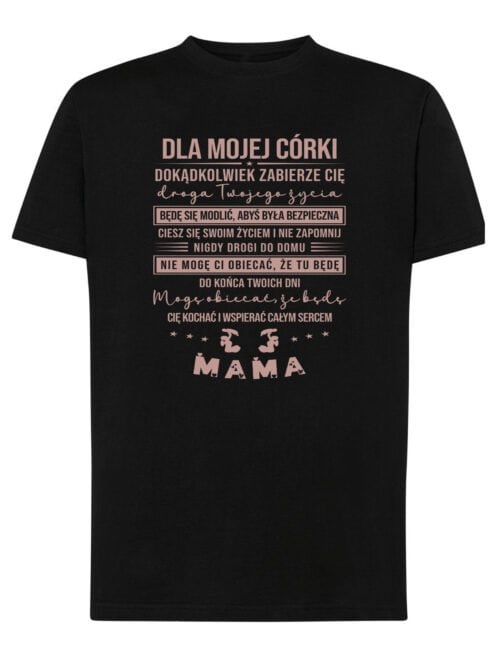 TL1486A Tshirt Hoodie Sweater SIM7 Koszulka dla Córki Miłość Rodzica Personalizowana