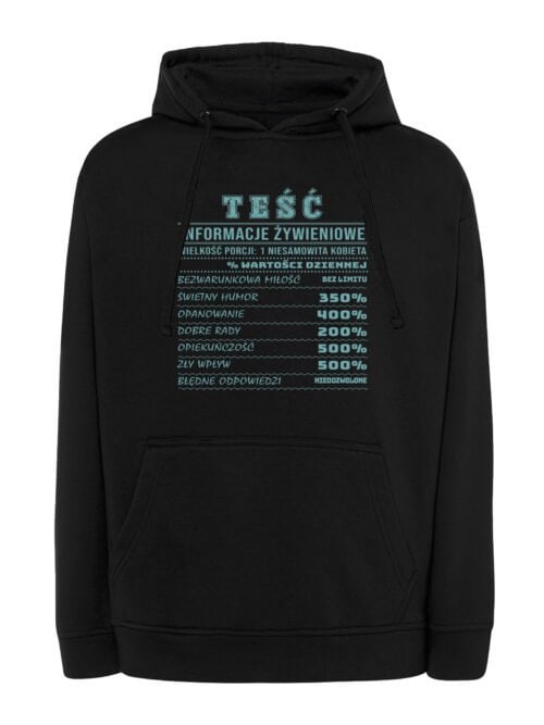 TL1489 Tshirt Hoodie Sweater SIM10 Bluza z kapturem dla Teścia Super Cechy Prezent