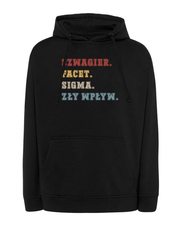 TL1491 Tshirt Hoodie Sweater SIM10 Bluza z kapturem dla Szwagra Super Facet