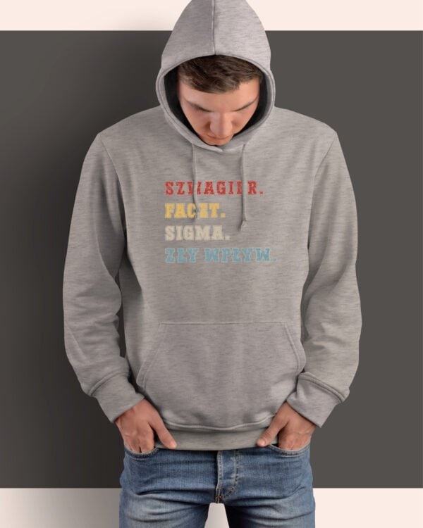 TL1491 Tshirt Hoodie Sweater SIM15 Bluza z kapturem dla Szwagra <br>Super Facet