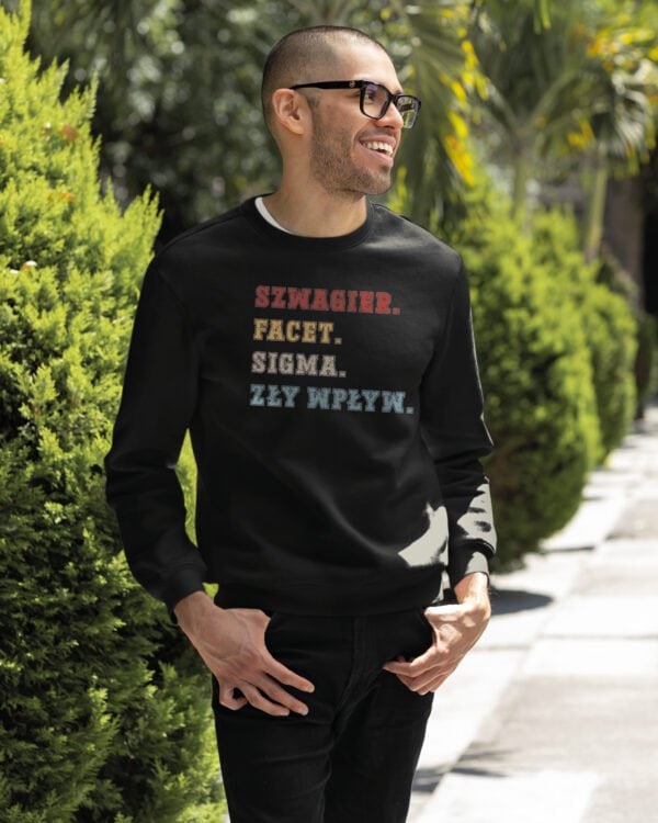 TL1491 Tshirt Hoodie Sweater SIM21 Bluza bez kaptura <br>Dla Szwagra Super Facet