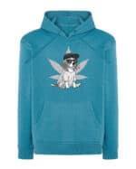 1550 (10) Bluza z kapturem <br>Zjarany Beagle Chill Zielone