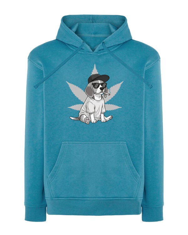 1550 (10) Bluza z kapturem <br>Zjarany Beagle Chill Zielone