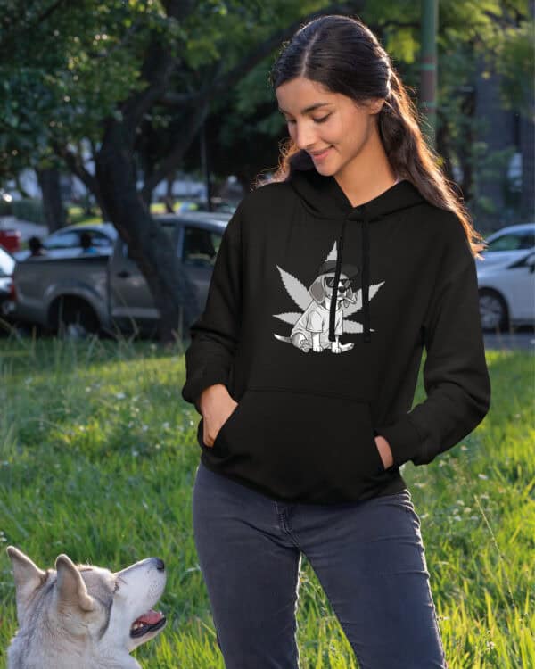 1550 (8) Bluza z kapturem <br>Zjarany Beagle Chill Zielone