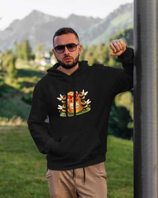 1551 (12) Bluza z kapturem <br>Personalizowana dla Pszczelarzy Imię