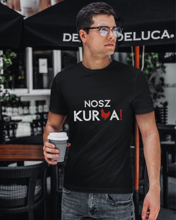 1557 (16) Koszulka Nosz Kura Śmieszne