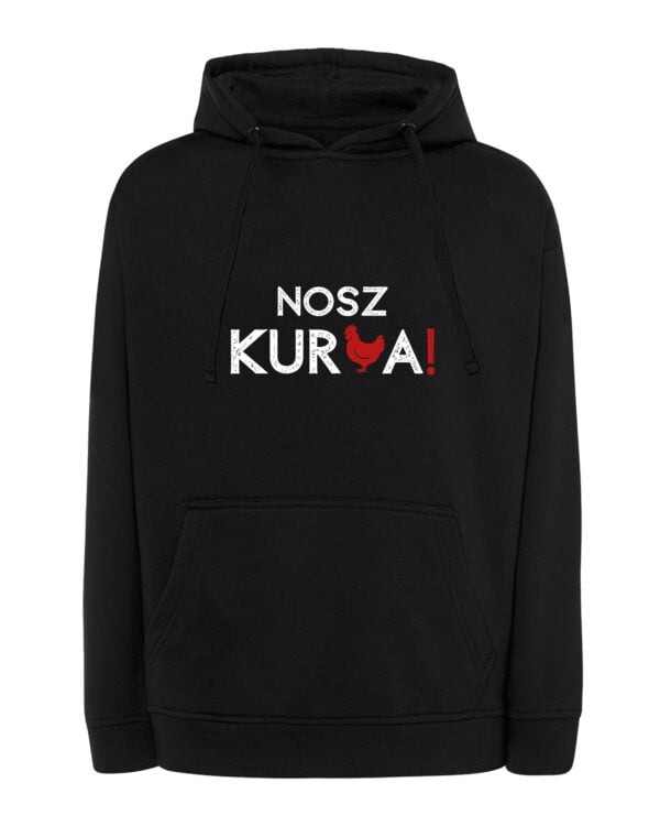 1557 (17) Bluza z kapturem Nosz Kura Śmieszne