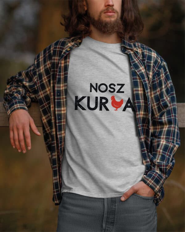 1557 (6) Koszulka Nosz Kura Śmieszne