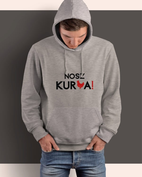 1557 (9) Bluza z kapturem <br>Nosz Kura Śmieszne