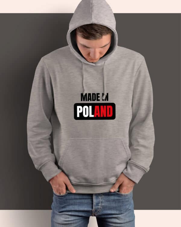 1558 (9) Bluza z kapturem <br>Patriotyczna Made in Poland Polska