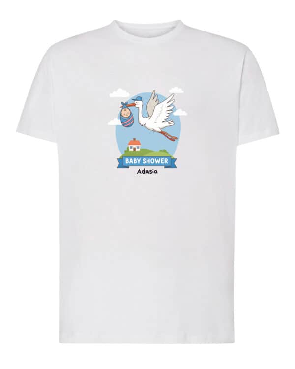 1559 (1) Koszulka Baby Shower <br>Personalizowana Przyjęcie Chłopiec