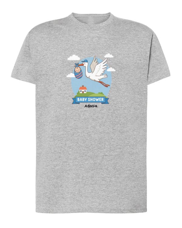 1559 (4) Koszulka Baby Shower <br>Personalizowana Przyjęcie Chłopiec