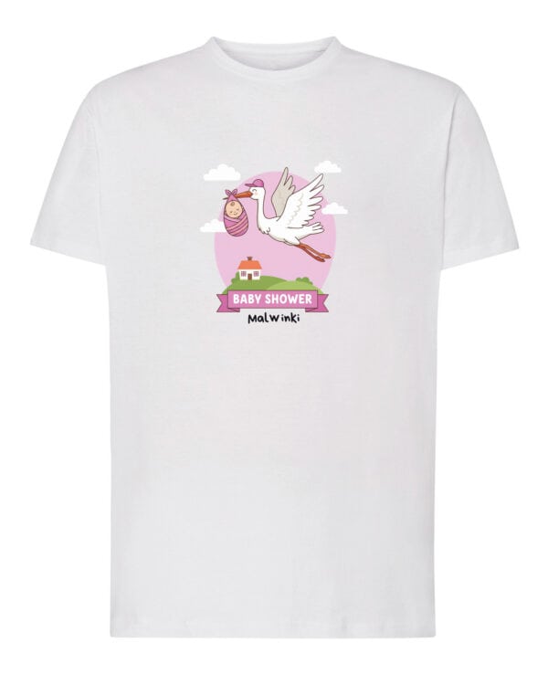 1560 (1) Koszulka Baby Shower <br>Personalizowana Przyjęcie Dziewczynka