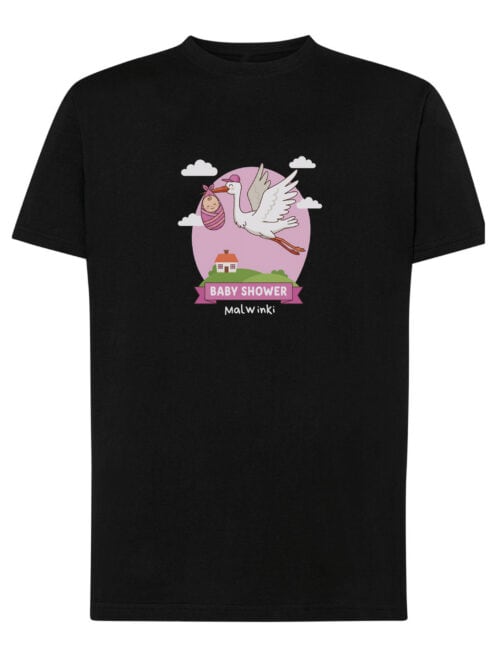 1560 (10) Koszulka Baby Shower Personalizowana Przyjęcie Dziewczynka