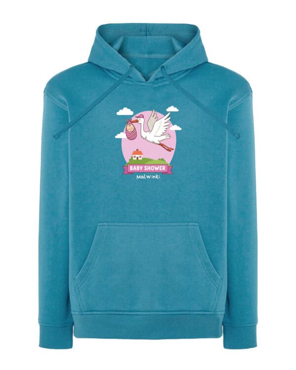 1560 (16) Bluza z kapturem Baby Shower <br>Personalizowana Przyjęcie Dziewczynka
