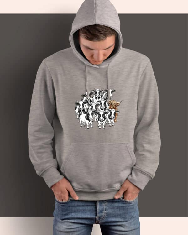 1561 (15) Bluza z kapturem <br>Chyba tu nie pasuje Krowy