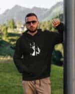 1562 (19) Bluza z kapturem <br>Święta Rudolf Pijak Śmieszna Drink