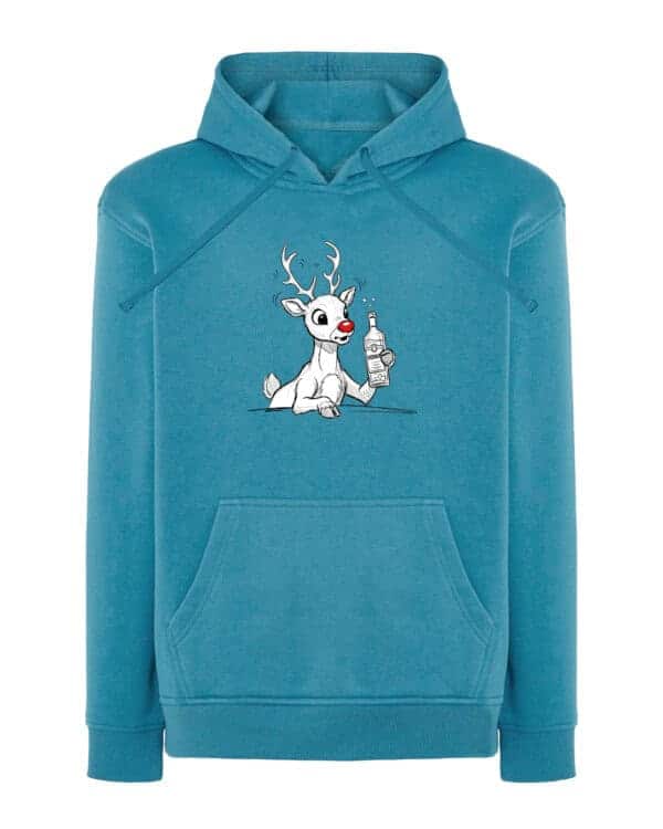 1562 (7) Bluza z kapturem <br>Święta Rudolf Pijak Śmieszna Drink