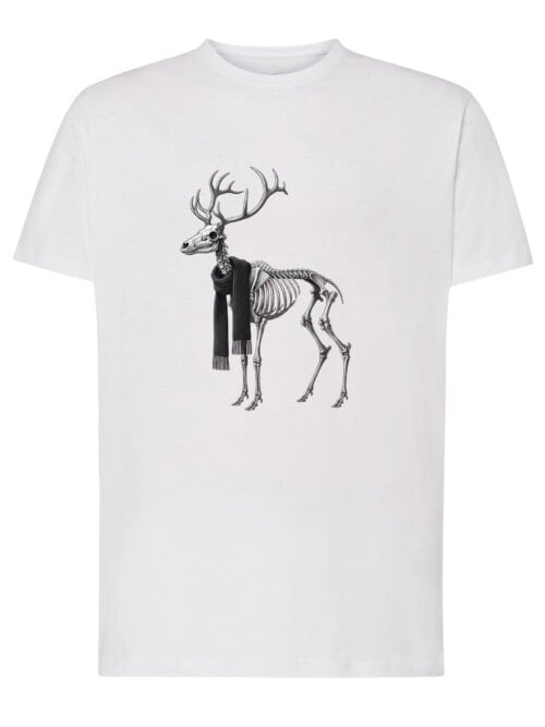 1564 (1) Koszulka Święta Horror Renifer Szkielet