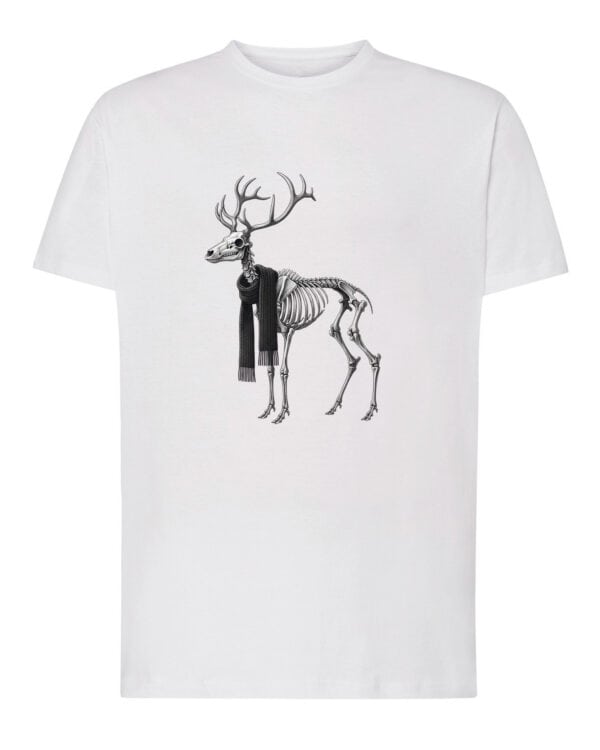 1564 (1) Koszulka Święta Horror Renifer Szkielet