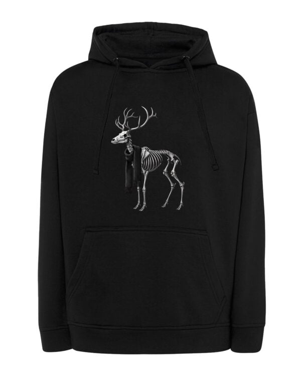1564 (10) Bluza z kapturem Święta Horror Renifer Szkielet