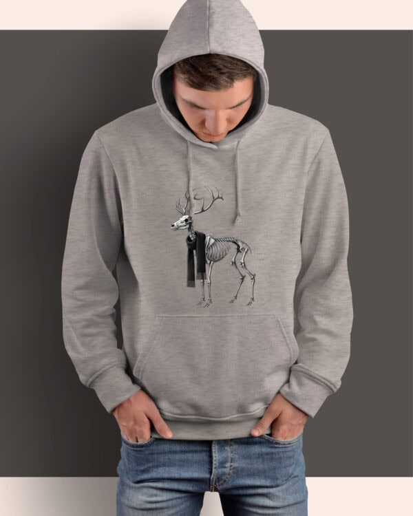 1564 (15) Bluza z kapturem <br>Święta Horror Renifer Szkielet