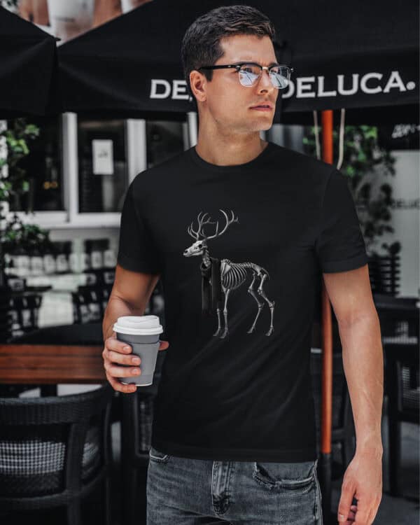 1564 (9) Koszulka Święta Horror Renifer Szkielet