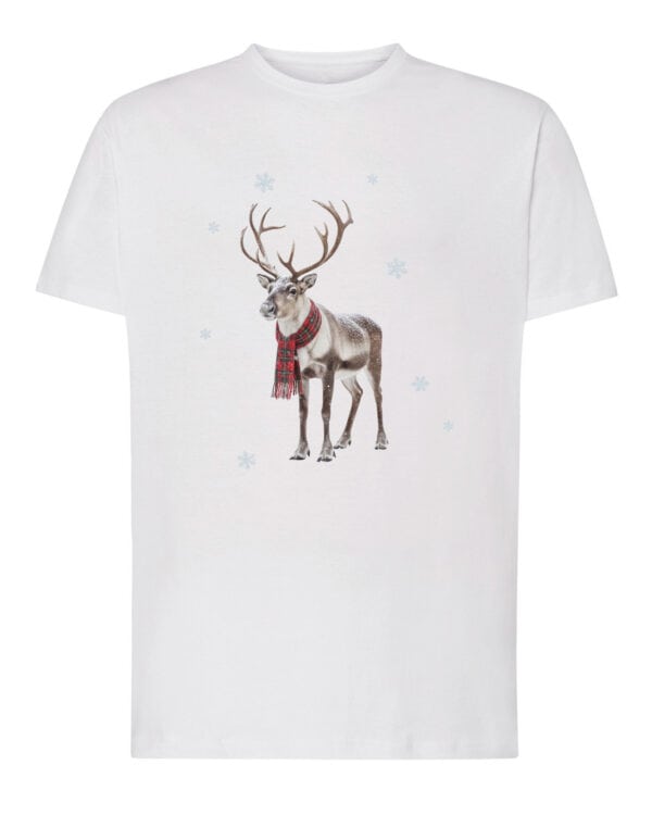 1565 (1) Koszulka Święta Renifer z szalikiem Zima