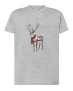 1565 (4) Koszulka Święta Renifer z szalikiem Zima