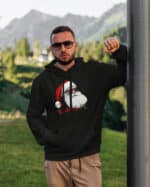 1566 (12) Bluza z kapturem <br>Wakacyjny Mikołaj Meksyk Santa Fe