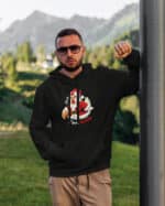 1567 (19) Bluza z kapturem <br>Zjedz KuroSanta Śmieszna Święta