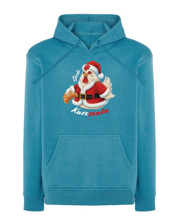 1567 (23) Bluza z kapturem <br>Zjedz KuroSanta Śmieszna Święta