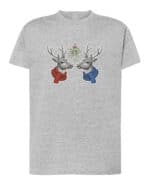 1569 (4) Koszulka Święta Jemioła Renifery Pocałunek