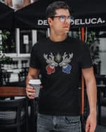 1569 (9) Koszulka Święta Jemioła Renifery Pocałunek