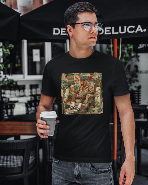 1570 (9) Koszulka Nosacz na Wakacjach Piwko Meme