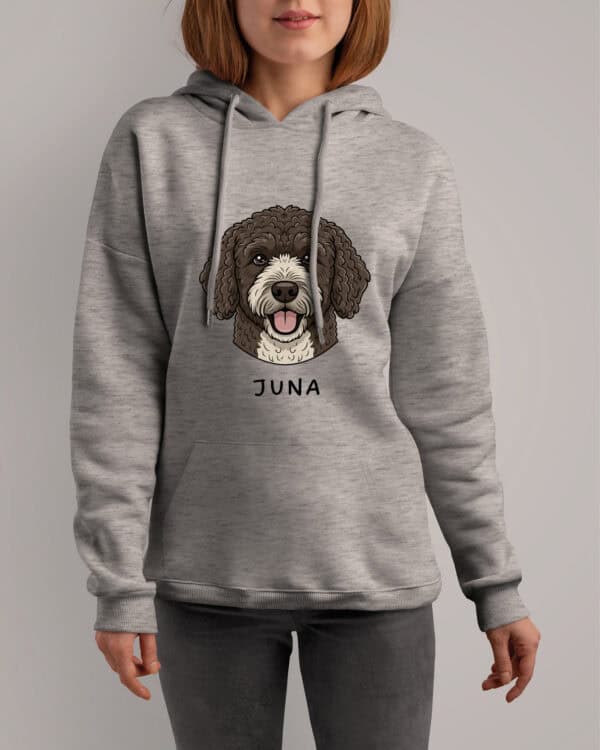 TL HO SIM 1500 (2) Bluza z kapturem <br>Hiszpański pies dowodny Personalizowana Pupil Pies