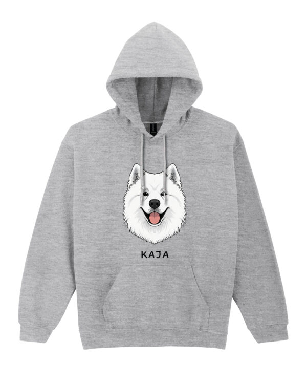 TL HO SIM 1501 (1) Bluza z kapturem <br>Samojed Personalizowana Pupil Pies
