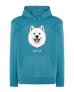 TL HO SIM 1501 (13) Bluza z kapturem <br>Samojed Personalizowana Pupil Pies